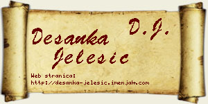Desanka Jelesić vizit kartica